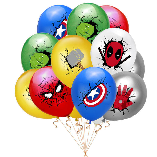 10pcs 12inch MARVEL Super Hero Spiderman Balloon