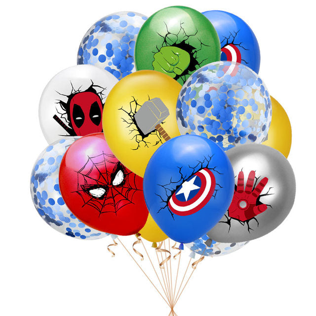 10pcs 12inch MARVEL Super Hero Spiderman Balloon