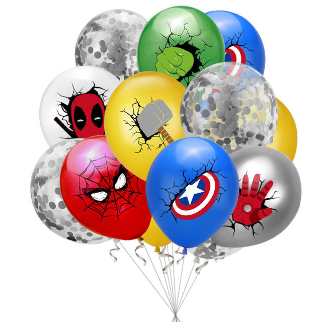 10pcs 12inch MARVEL Super Hero Spiderman Balloon