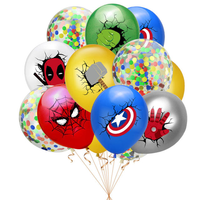 10pcs 12inch MARVEL Super Hero Spiderman Balloon