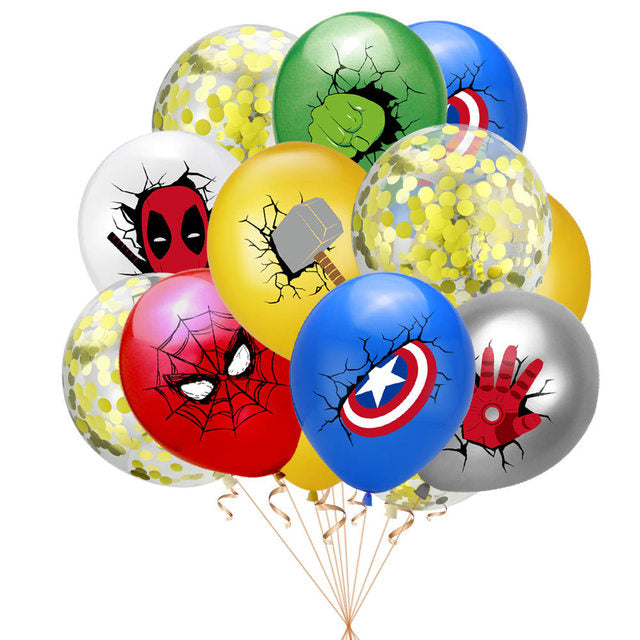 10pcs 12inch MARVEL Super Hero Spiderman Balloon