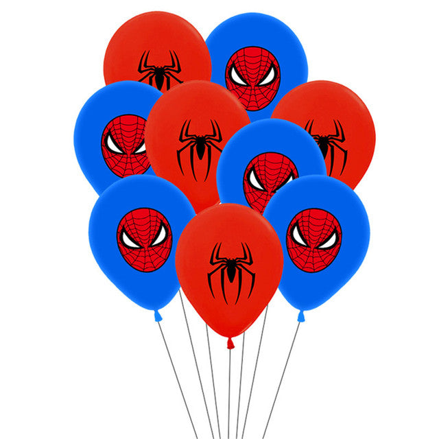10pcs 12inch MARVEL Super Hero Spiderman Balloon