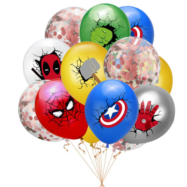 10pcs 12inch MARVEL Super Hero Spiderman Balloon