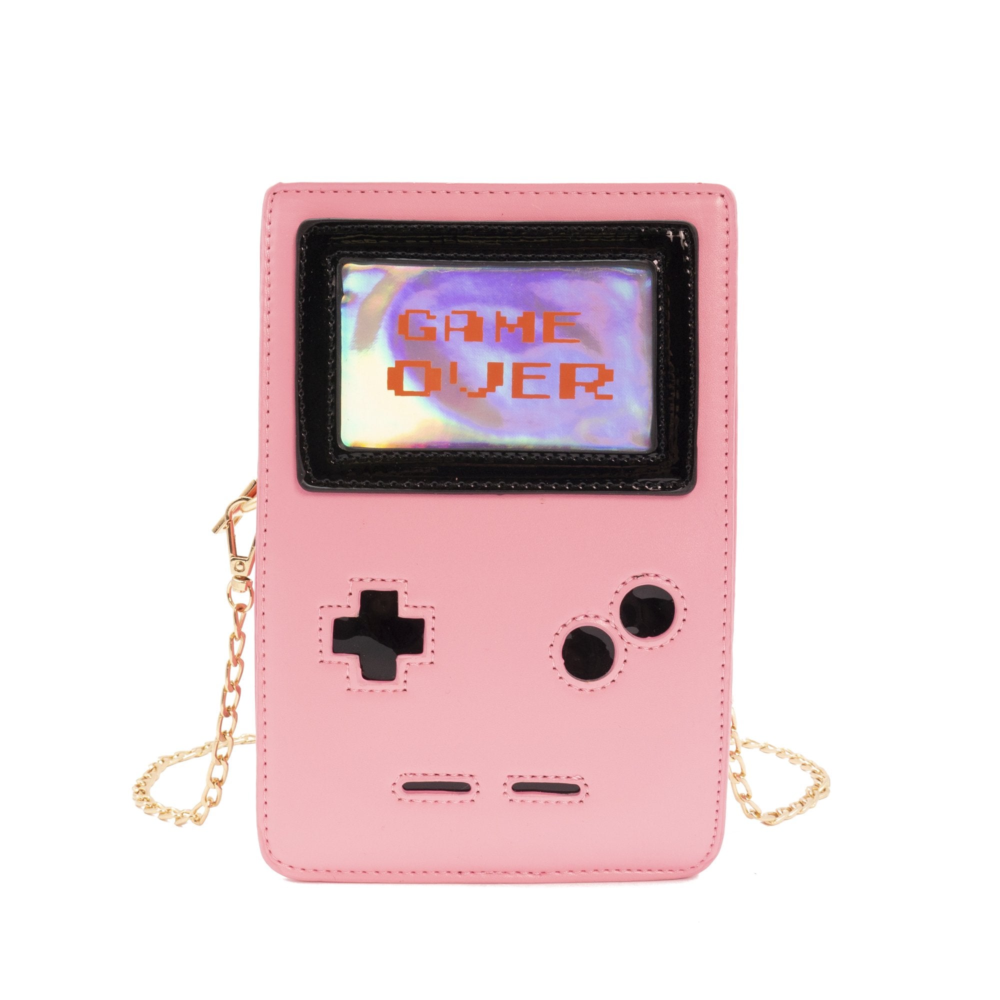 Retro 8-Bit Gamer Handbag Pink