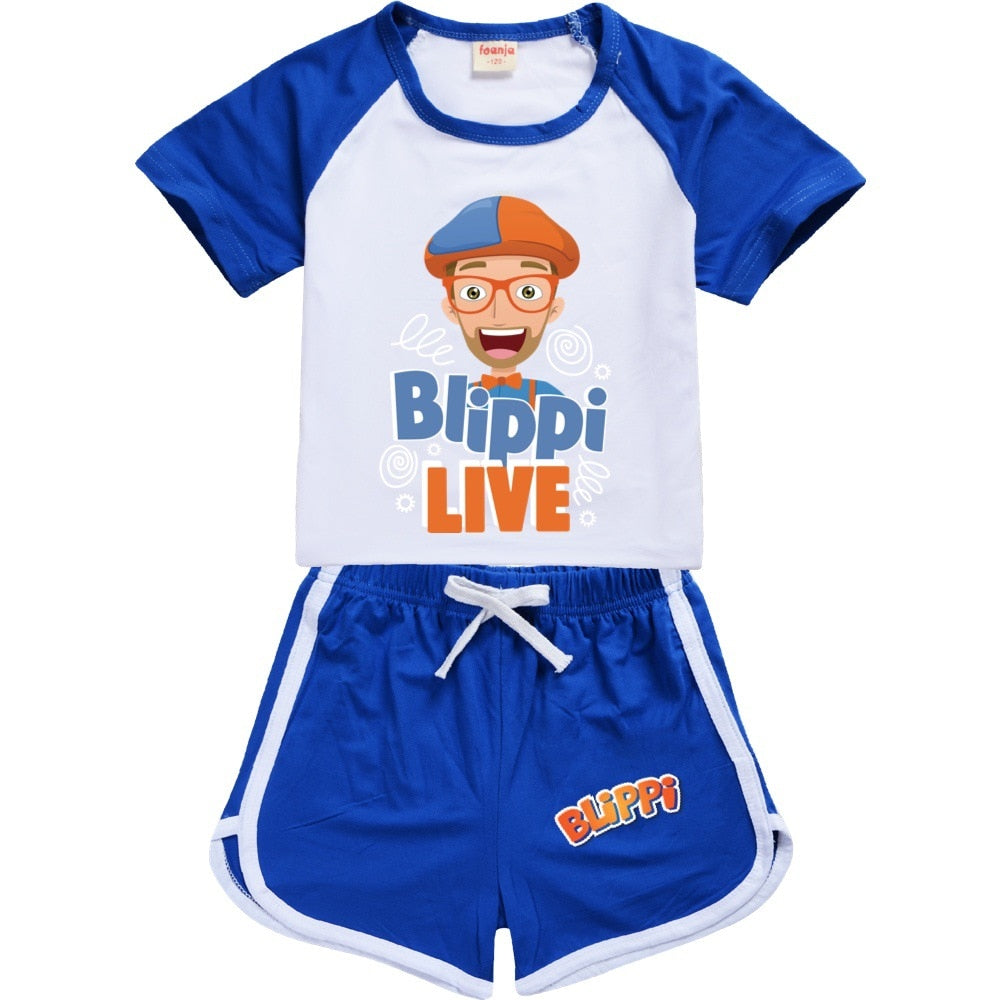 100-170 Blippi Kids Outfits Sport Suit