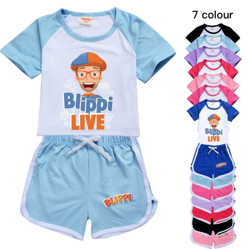 100-170 Blippi Kids Outfits Sport Suit