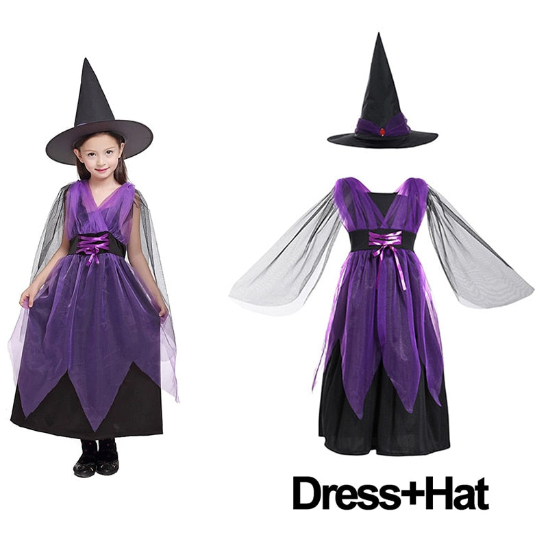 Girls Halloween Witch Costume