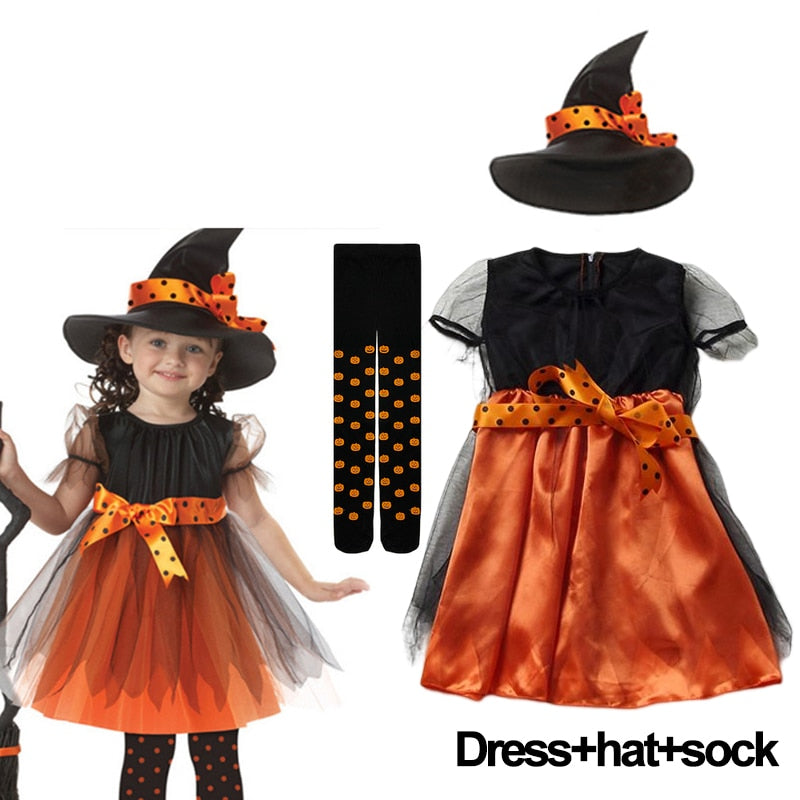 Girls Halloween Witch Costume