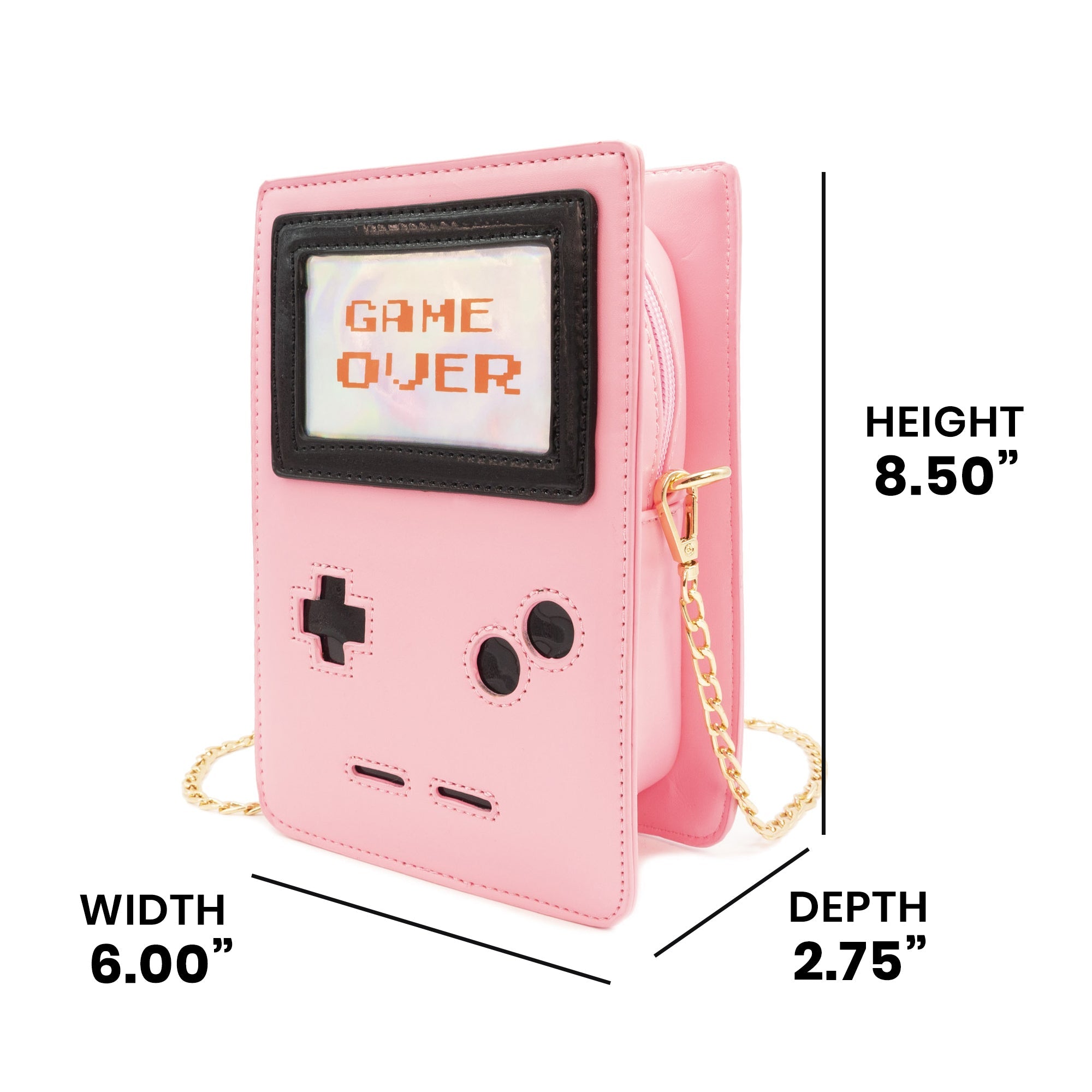 Retro 8-Bit Gamer Handbag Pink