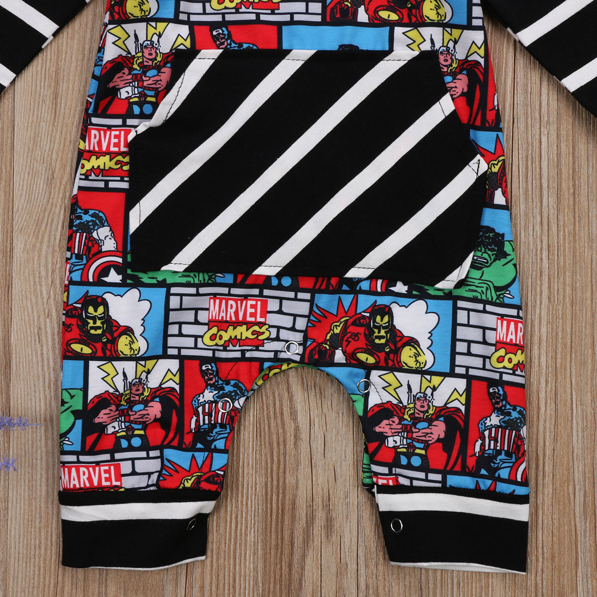 Marvel Superhero Romper Jumpsuit 0-24M