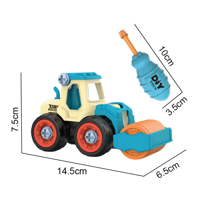 1:24 Nut Disassembly Loading Unloading Engineering Truck Excavator Bulldozer