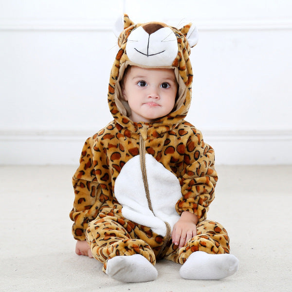 Animal Cartoon Romper Hooded Lion Monkey Toddler Cosplay Clothes