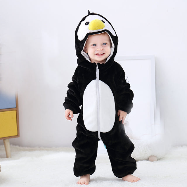 Animal Cartoon Romper Hooded Lion Monkey Toddler Cosplay Clothes