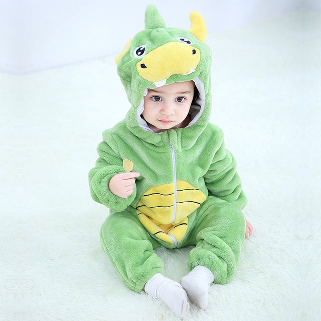 Animal Cartoon Romper Hooded Lion Monkey Toddler Cosplay Clothes