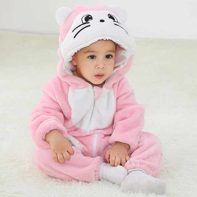 Animal Cartoon Romper Hooded Lion Monkey Toddler Cosplay Clothes