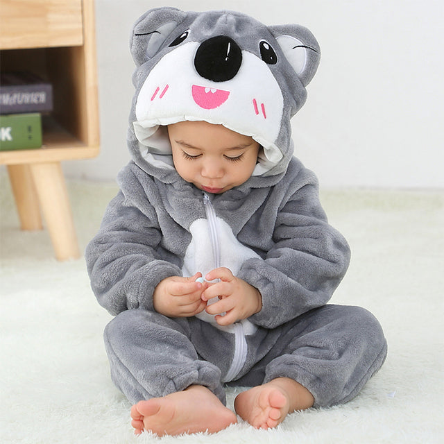 Animal Cartoon Romper Hooded Lion Monkey Toddler Cosplay Clothes