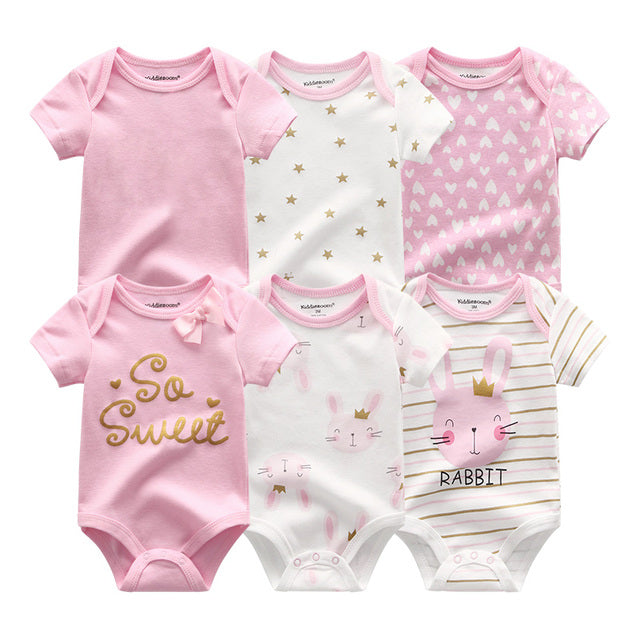 Newborn Cotton Outfits Jumpsuit 6Pcs/Lot Suit