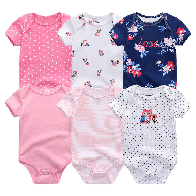 Newborn Cotton Outfits Jumpsuit 6Pcs/Lot Suit