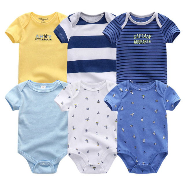 Newborn Cotton Outfits Jumpsuit 6Pcs/Lot Suit