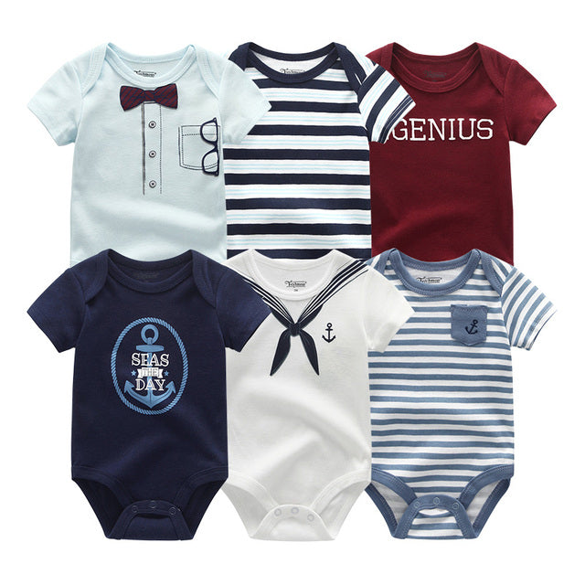 Newborn Cotton Outfits Jumpsuit 6Pcs/Lot Suit