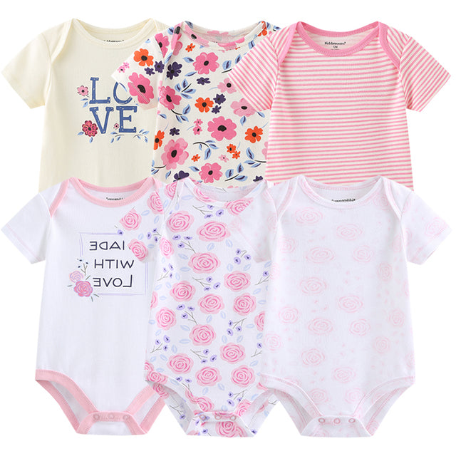 Newborn Cotton Outfits Jumpsuit 6Pcs/Lot Suit