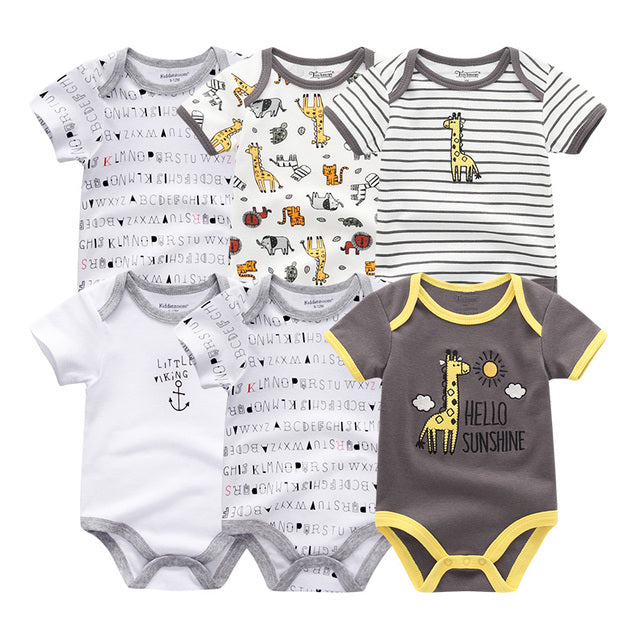 Newborn Cotton Outfits Jumpsuit 6Pcs/Lot Suit