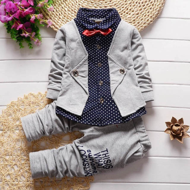 Autumn Spring Cotton Tracksuits Denim Set