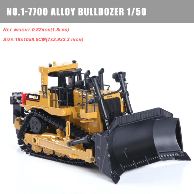 1:50 Die-Cast Alloy Vehicle Car Dump Truck Bulldozer Wheel Loader Excavator