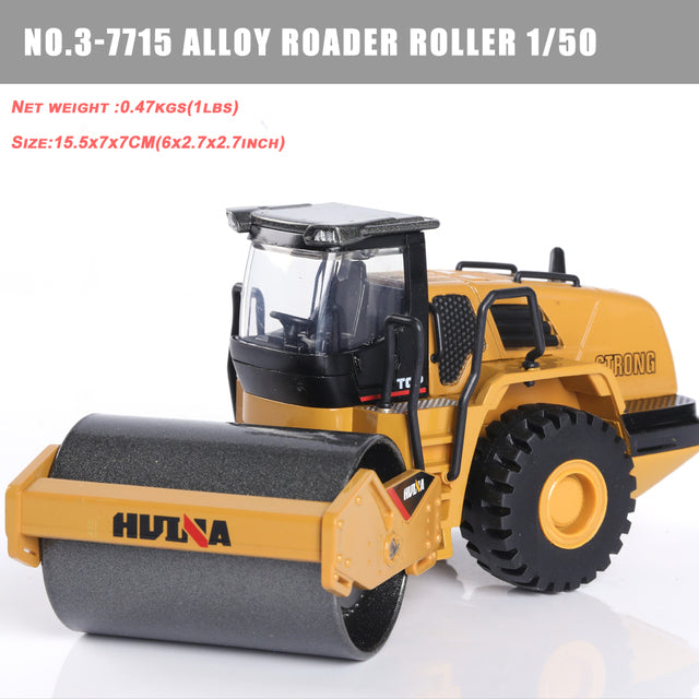 1:50 Die-Cast Alloy Vehicle Car Dump Truck Bulldozer Wheel Loader Excavator