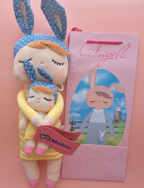 2 PCS Original Metoo Plush Toy Cute Rabbit Beautiful Angela Stuffed Doll