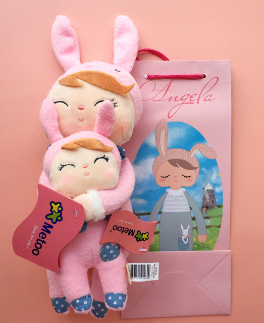 2 PCS Original Metoo Plush Toy Cute Rabbit Beautiful Angela Stuffed Doll