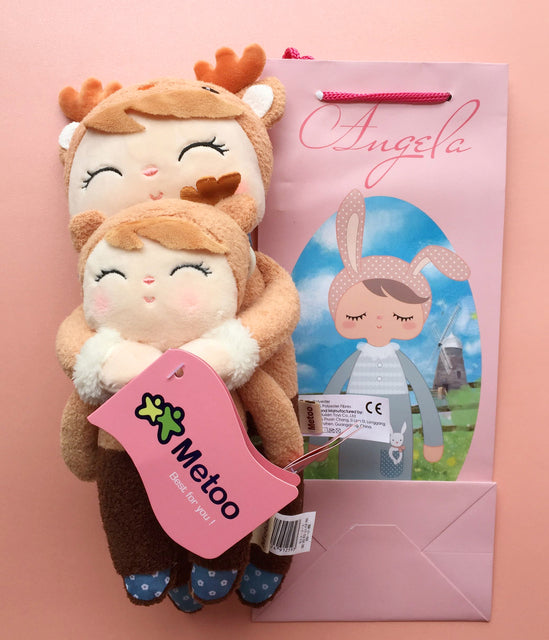 2 PCS Original Metoo Plush Toy Cute Rabbit Beautiful Angela Stuffed Doll