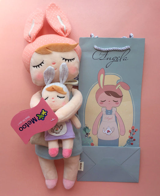 2 PCS Original Metoo Plush Toy Cute Rabbit Beautiful Angela Stuffed Doll