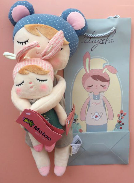 2 PCS Original Metoo Plush Toy Cute Rabbit Beautiful Angela Stuffed Doll