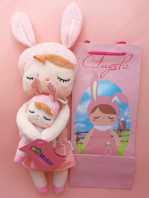 2 PCS Original Metoo Plush Toy Cute Rabbit Beautiful Angela Stuffed Doll