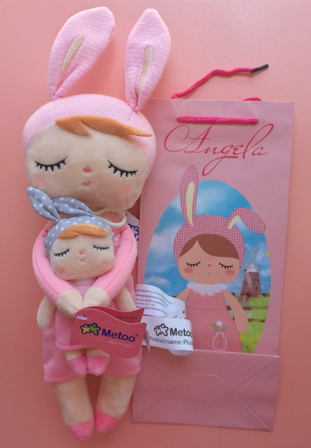 2 PCS Original Metoo Plush Toy Cute Rabbit Beautiful Angela Stuffed Doll