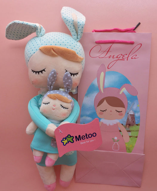 2 PCS Original Metoo Plush Toy Cute Rabbit Beautiful Angela Stuffed Doll