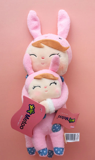 2 PCS Original Metoo Plush Toy Cute Rabbit Beautiful Angela Stuffed Doll