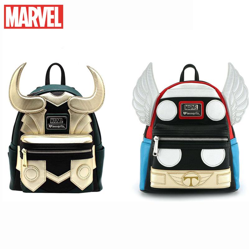 Disney Marvel Loki Thor Model PU leather Backpack