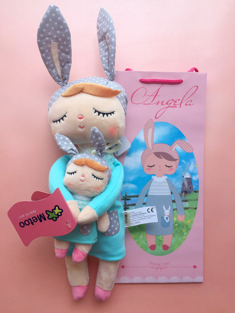 2 PCS Original Metoo Plush Toy Cute Rabbit Beautiful Angela Stuffed Doll