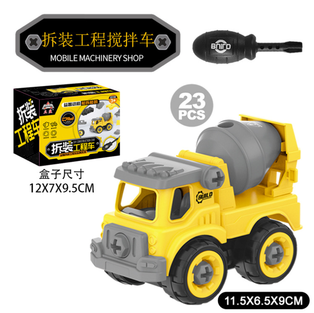 8 Style Engineering Vehicle Toys Plastic Construction Excavator Tractor Dump Truck Bulldozer Models