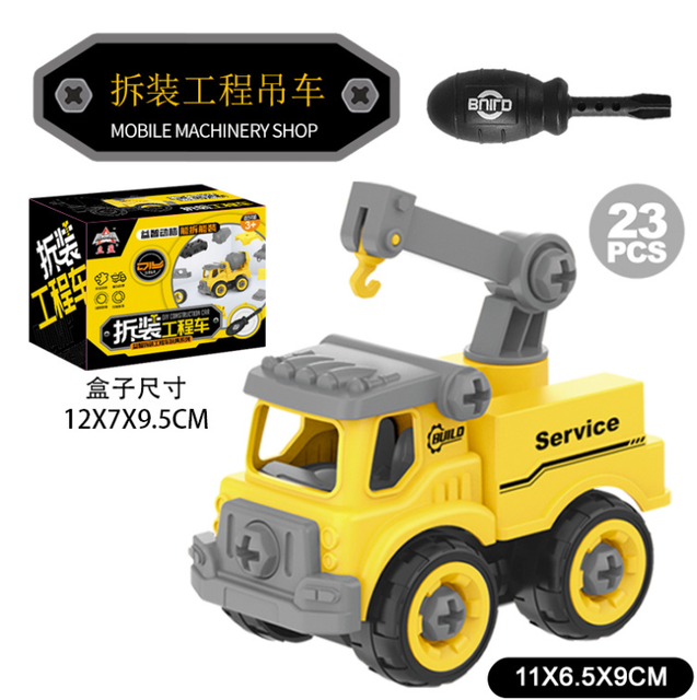 8 Style Engineering Vehicle Toys Plastic Construction Excavator Tractor Dump Truck Bulldozer Models