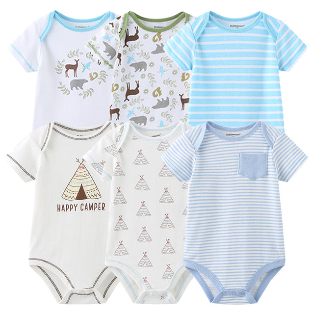 Newborn Cotton Outfits Jumpsuit 6Pcs/Lot Suit