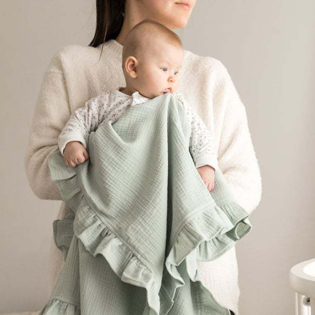 100% Organic 4 layer cotton swaddle blanket