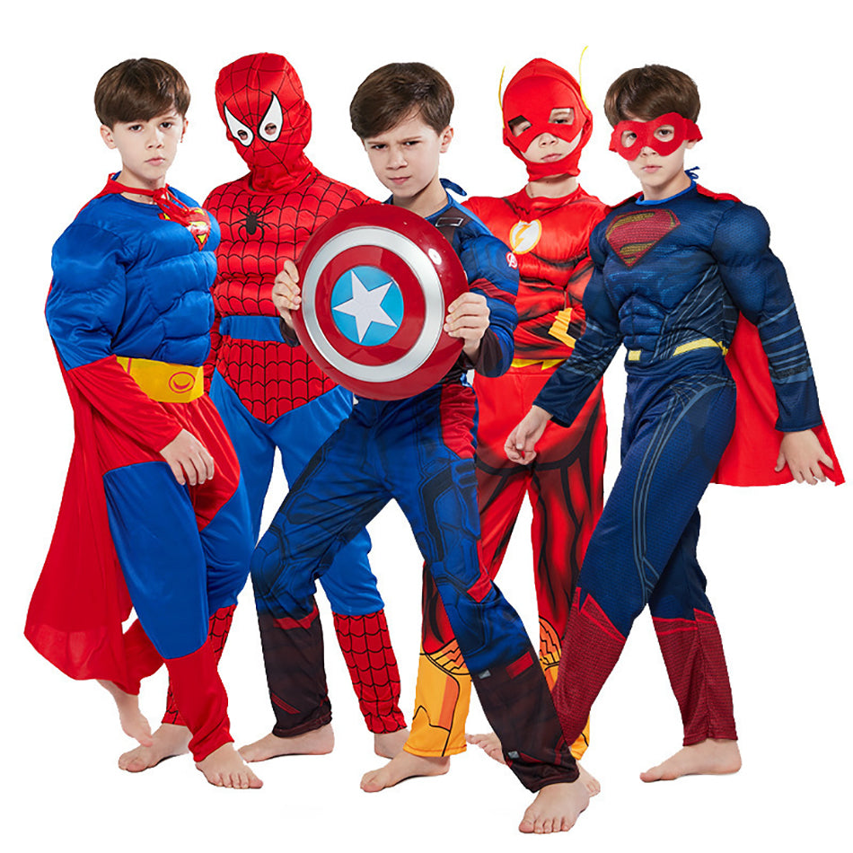 Marvel Avengers Children Halloween Costume Superhero Cosplay Costume with Mask