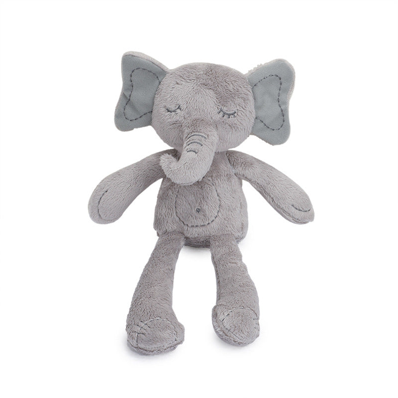 0-12 Month Elephant Toys Infant Kid Animal Hanging Ring Toy Sleeping Cute Rabbit Bed Stroller Plush Doll