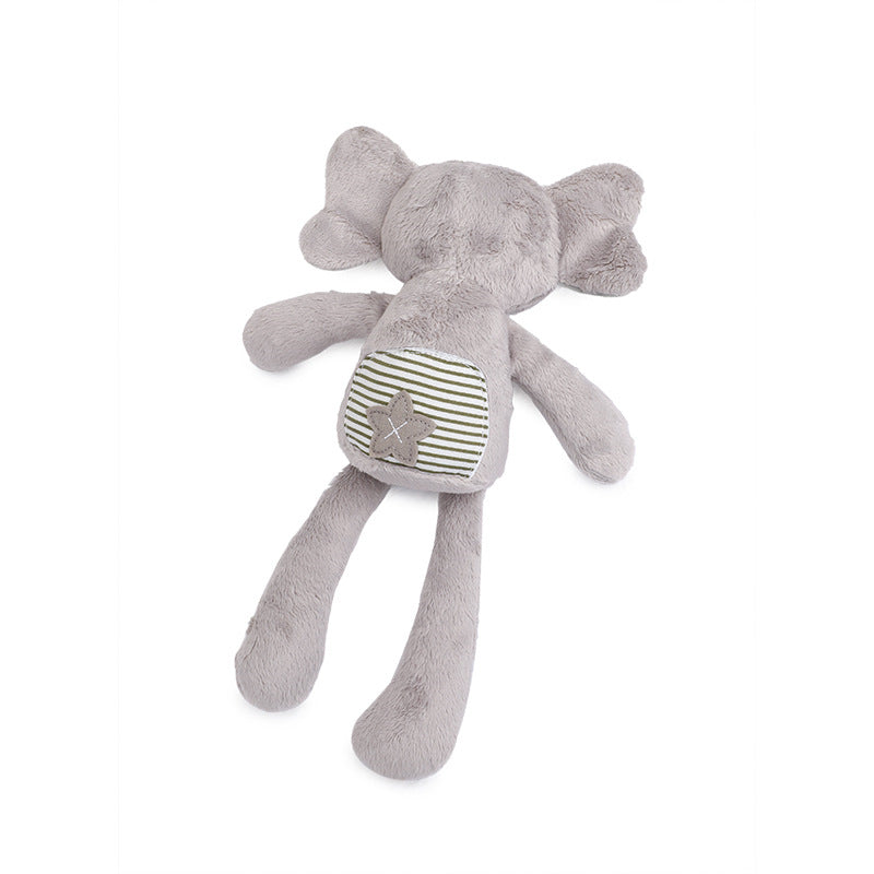 0-12 Month Elephant Toys Infant Kid Animal Hanging Ring Toy Sleeping Cute Rabbit Bed Stroller Plush Doll