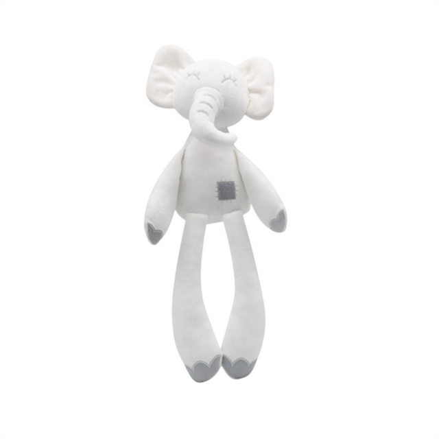 0-12 Month Elephant Toys Infant Kid Animal Hanging Ring Toy Sleeping Cute Rabbit Bed Stroller Plush Doll