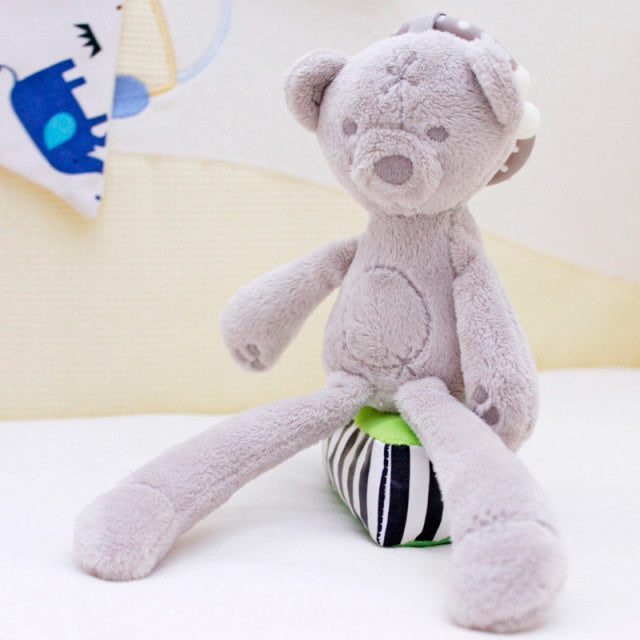 0-12 Month Elephant Toys Infant Kid Animal Hanging Ring Toy Sleeping Cute Rabbit Bed Stroller Plush Doll