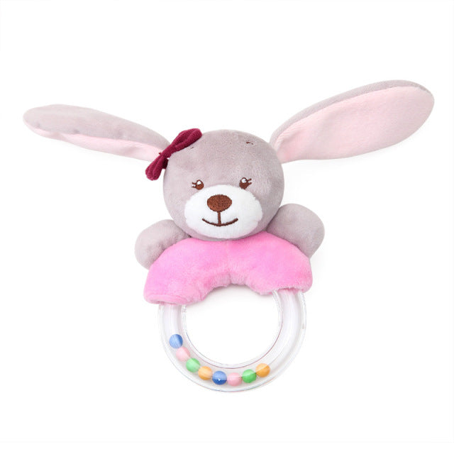 0-12 Month Elephant Toys Infant Kid Animal Hanging Ring Toy Sleeping Cute Rabbit Bed Stroller Plush Doll